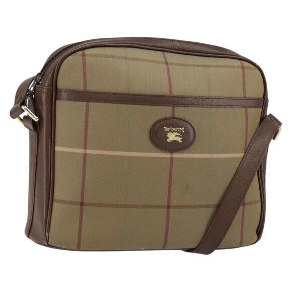 Burberrys Handbags - Authentic Burberrys Nova Check Shoulder Bag Canvas Beige Gold